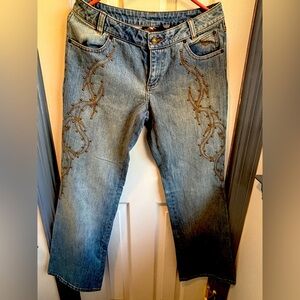 Ladies Harley Davidson Studded Jeans.  Vintage.  Size 6.  Next To New.